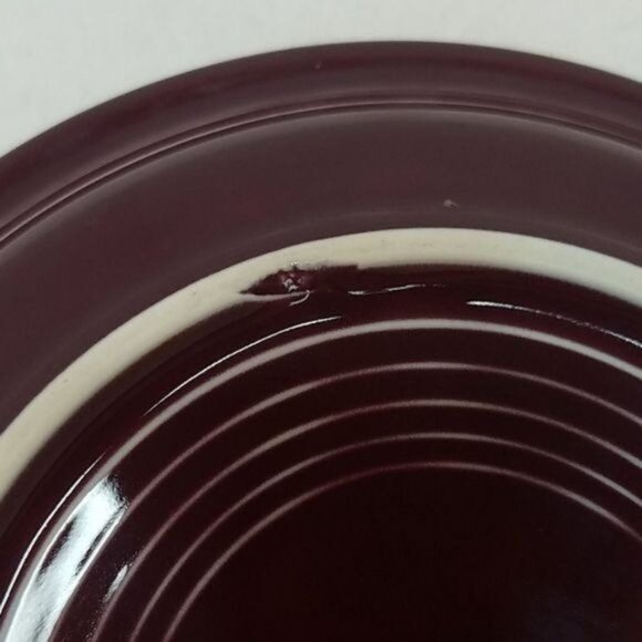 Fiestaware Fiesta CERAMIC Salad Plate Dish CONTAINER Claret 7.25 INCH - Picture 6 of 9